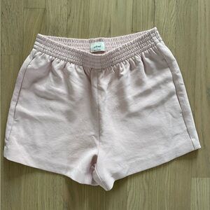 Aritzia High Waist Light Pink Shorts